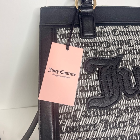 JUICY COUTURE BAG  Paparazzi bag black tote - Picture 3 of 4